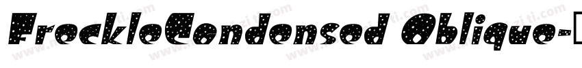 FreckleCondensed Oblique字体转换
